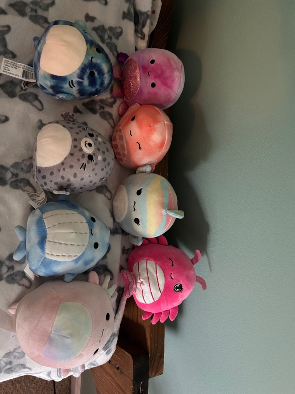 Assorted Round Sea Creature Plush Set - Pastel Multicolor